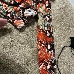 Spandex snake skin dress